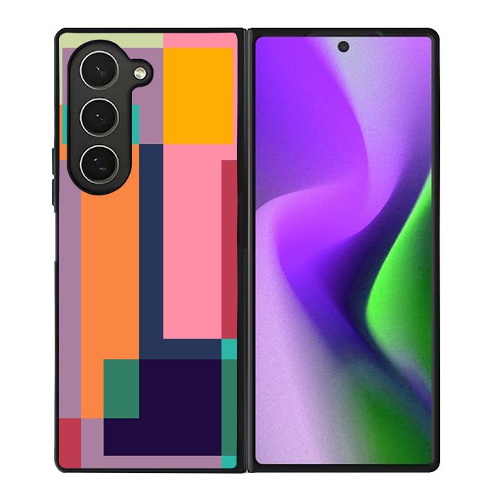 Abstract Bauhaus geometric FZ1720 Samsung Galaxy Z Fold 6 2024 5G Case