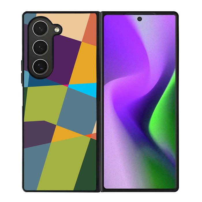Abstract Bauhaus geometric FZ1724 Samsung Galaxy Z Fold 6 2024 5G Case
