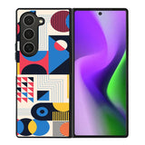 Abstract Bauhaus geometric FZ1737 Samsung Galaxy Z Fold 6 2024 5G Case