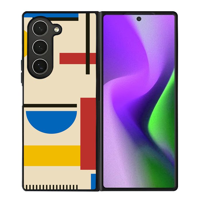 Abstract Bauhaus geometric FZ1763 Samsung Galaxy Z Fold 6 2024 5G Case