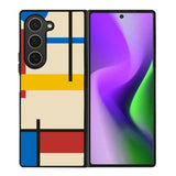 Abstract Bauhaus geometric FZ1764 Samsung Galaxy Z Fold 6 2024 5G Case