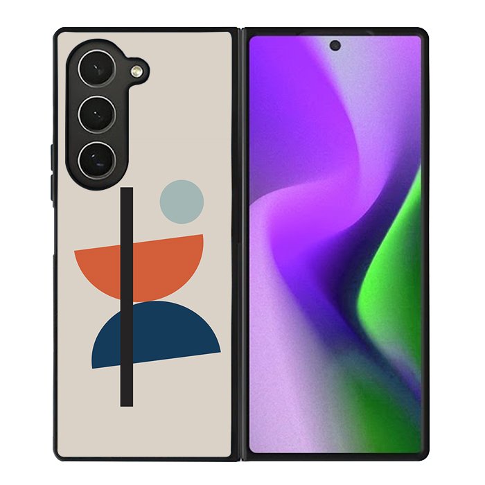 Abstract Bauhaus geometric FZ1828 Samsung Galaxy Z Fold 6 2024 5G Case