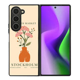 Flowers Market Stockholm FZ4184 Samsung Galaxy Z Fold 6 2024 5G Case