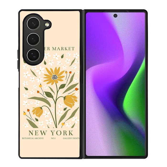 Flowers Market New York FZ4188 Samsung Galaxy Z Fold 6 2024 5G Case