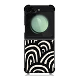 Monochrome Stripes FZ4198 Samsung Galaxy Z Flip 6 2024 5G Case