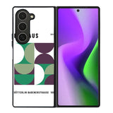 Bauhaus Retro Green Purple FZ4219 Samsung Galaxy Z Fold 6 2024 5G Case