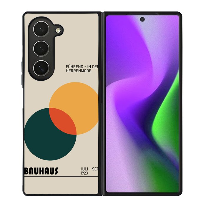 Bauhaus Retro Geometric Shapes FZ4241 Samsung Galaxy Z Fold 6 2024 5G Case
