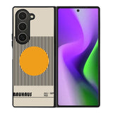 Black Yellow Bauhaus Minimalist FZ4253 Samsung Galaxy Z Fold 6 2024 5G Case