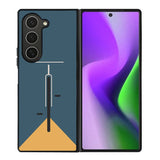 Generisch Bicycle Bauhaus Blue FZ4286 Samsung Galaxy Z Fold 6 2024 5G Case