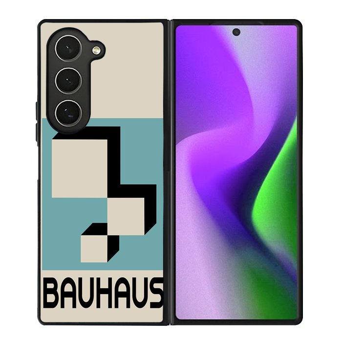 Tranquil Blue Modernist Black FZ4291 Samsung Galaxy Z Fold 6 2024 5G Case