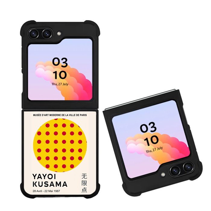 Yellow Circle Red Dot Art Yayoi Kusama FZ6260 Samsung Galaxy Z Flip 5 2023 5G Case
