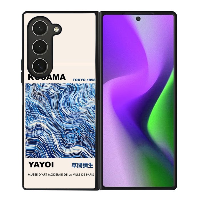 Swirl Blue Yayoi Kusama Art FZ6270 Samsung Galaxy Z Fold 6 2024 5G Case