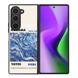 Swirl Blue Yayoi Kusama Art FZ6270 Samsung Galaxy Z Fold 6 2024 5G Case