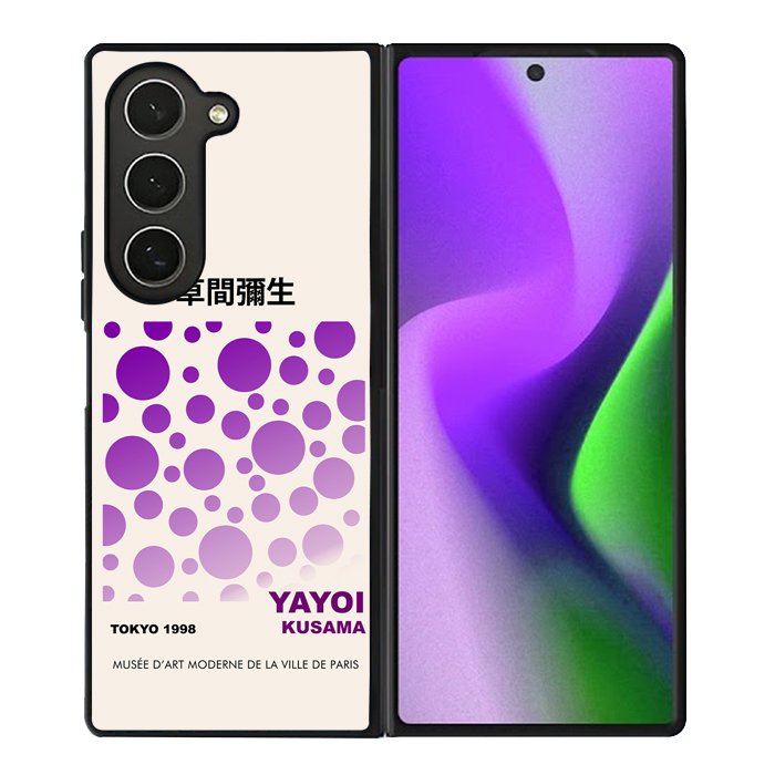 Purple Polkadot Kusama Art FZ6280 Samsung Galaxy Z Fold 6 2024 5G Case
