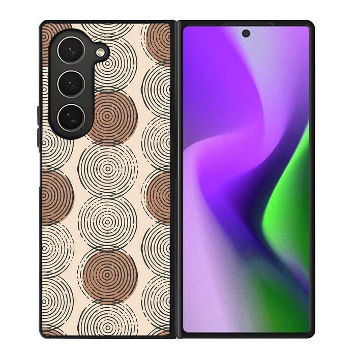 Geometry Brown Art FZ6334 Samsung Galaxy Z Fold 6 2024 5G Case