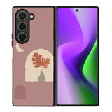 Aesthehtic Moon Floral FZ6380 Samsung Galaxy Z Fold 6 2024 5G Case