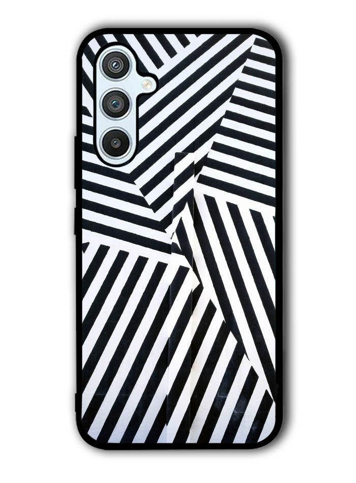 Black And White Samsung Galaxy A54 5G Case OV10650