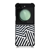 Black And White Samsung Galaxy Z Flip 6 5G 2024 Case OV10650