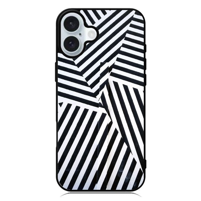 Black And White iPhone 16 Plus Case QC10650