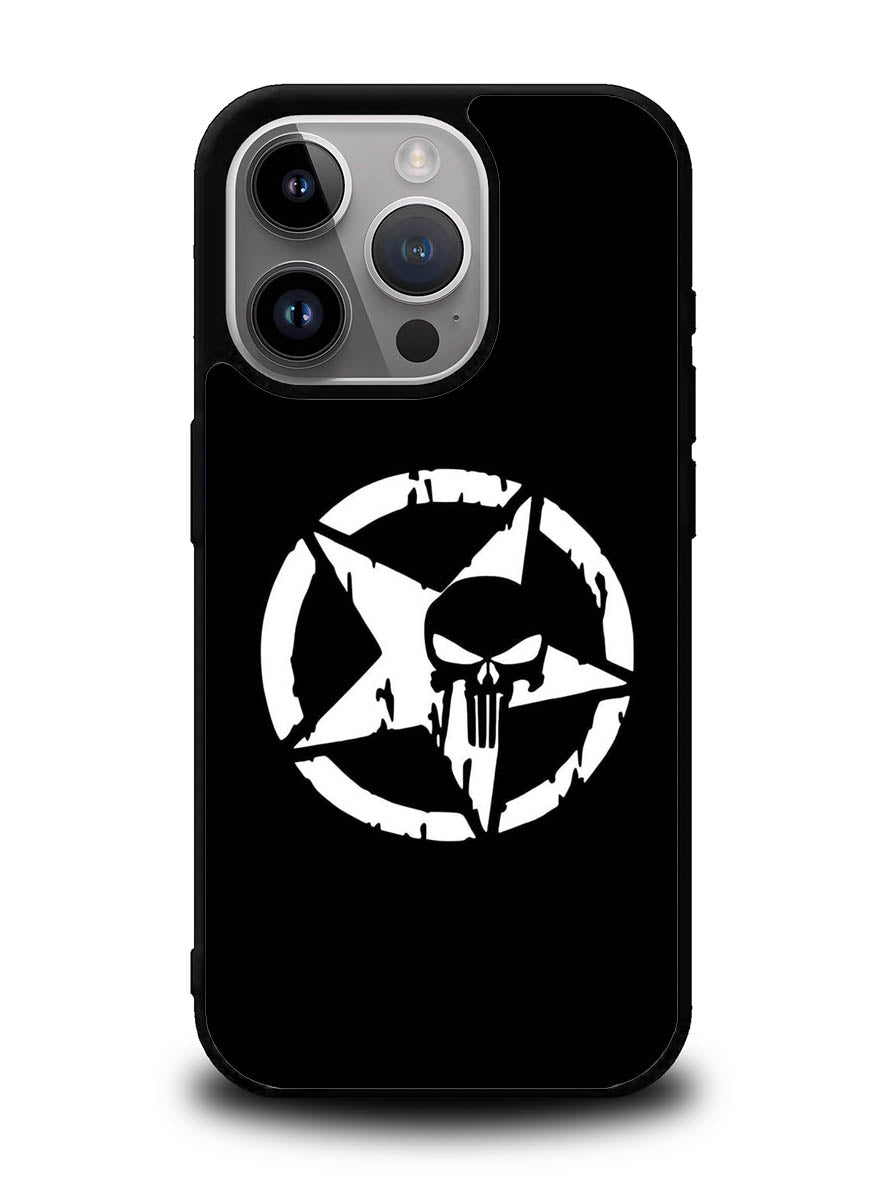 Punisher Black iPhone 15 Pro Max Case OV10400