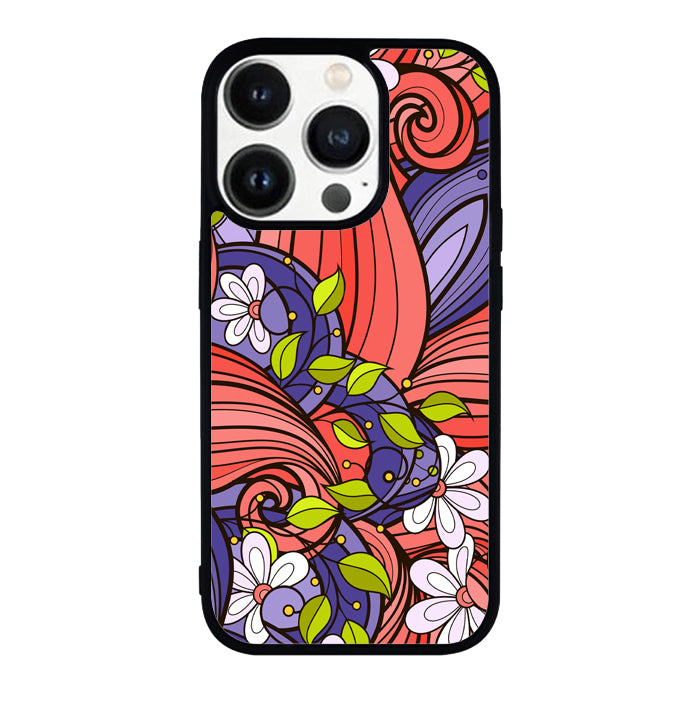 Flowers Art FLF0452 iPhone 14 Pro Max | iPhone 14 Pro | iPhone 14 Plus | iPhone 14 Case
