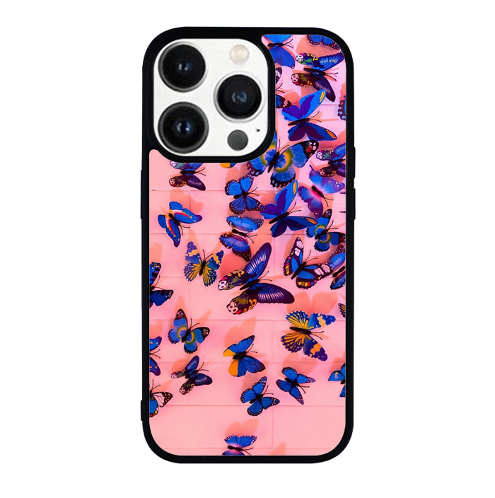 Butterfly Blue FLF0458 iPhone 14 Pro Max | iPhone 14 Pro | iPhone 14 Plus | iPhone 14 Case