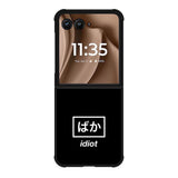 Idiot Simple Quotes Motorola Moto RAZR Plus 2025 Case OV11222