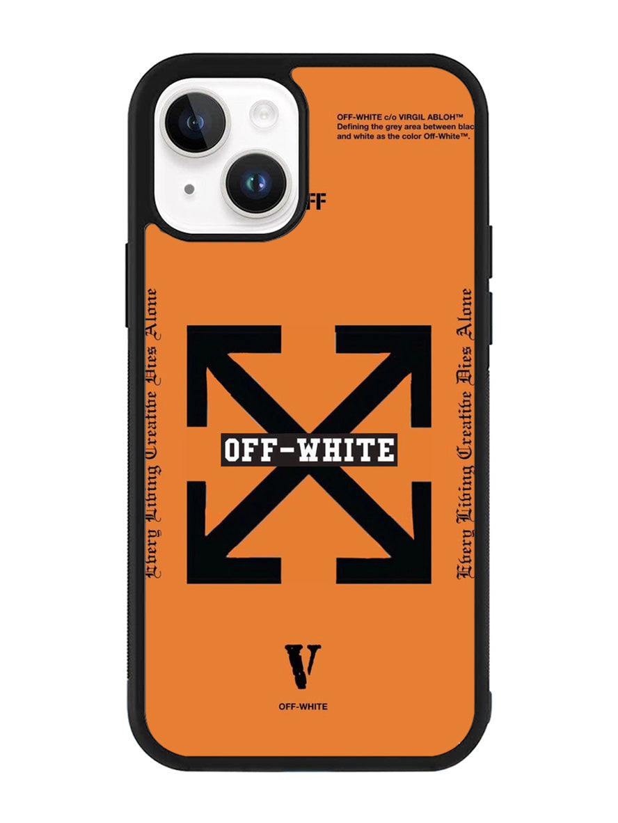 Off White Orange iPhone 15 Case OV11223