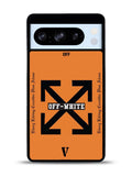 Off White Orange Google Pixel 8 Pro Case QC11223