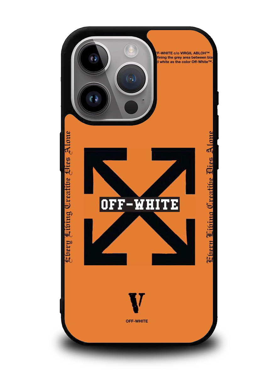 Off White Orange iPhone 14 Pro Case QC11223