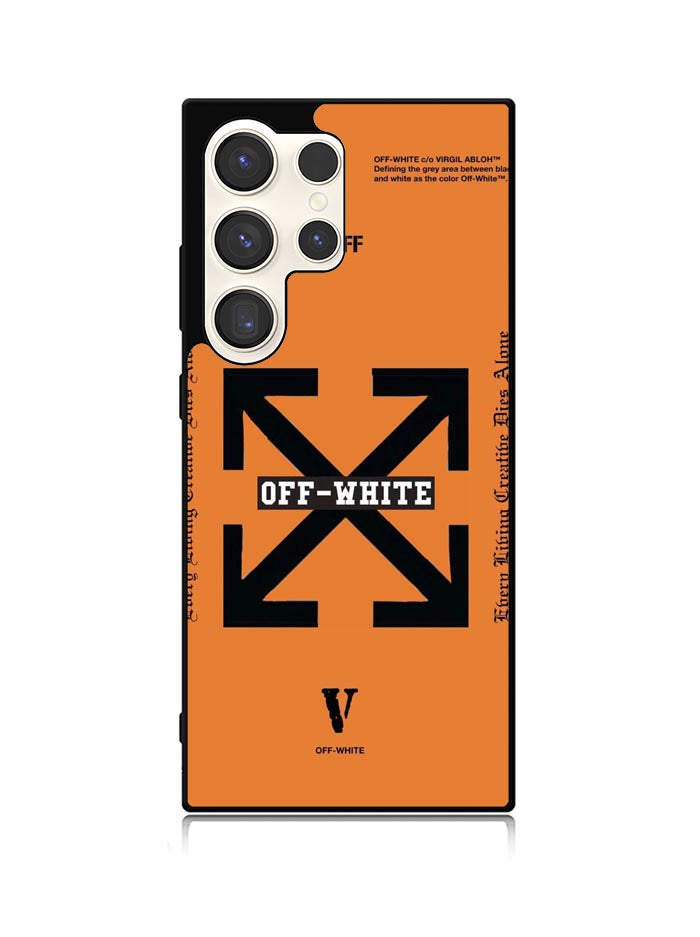 Off White Orange Samsung Galaxy S24 Ultra 5G Case OV11223