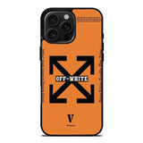 Off White Orange iPhone 16 Pro Case OV11223