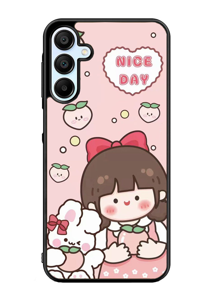 Peach Cute Nice Day Samsung Galaxy A35 5G Case OV11224