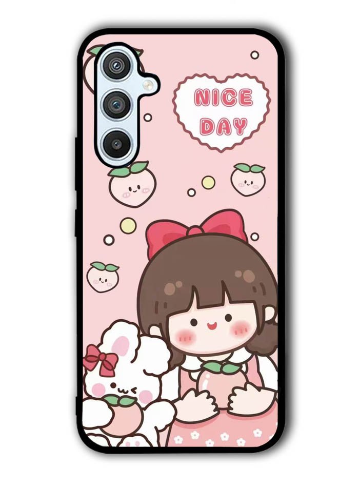 Peach Cute Nice Day Samsung Galaxy A54 5G Case OV11224