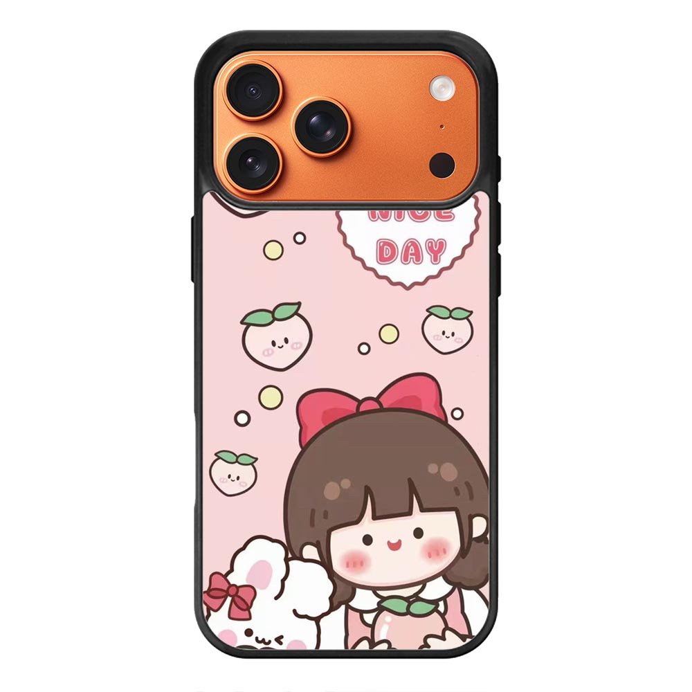 Peach Cute Nice Day iPhone 17 Pro Max Case QC11224