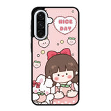Peach Cute Nice Day Samsung Galaxy A36 5G Case OV11224