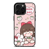 Peach Cute Nice Day iPhone 16 Pro Case OV11224