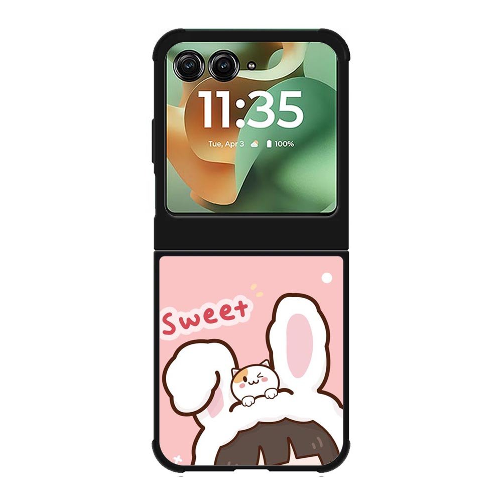 Cute Rabbit Sweet Motorola Moto RAZR 2025 Case OV11206