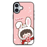 Cute Rabbit Sweet iPhone 16 Plus Case QC11206