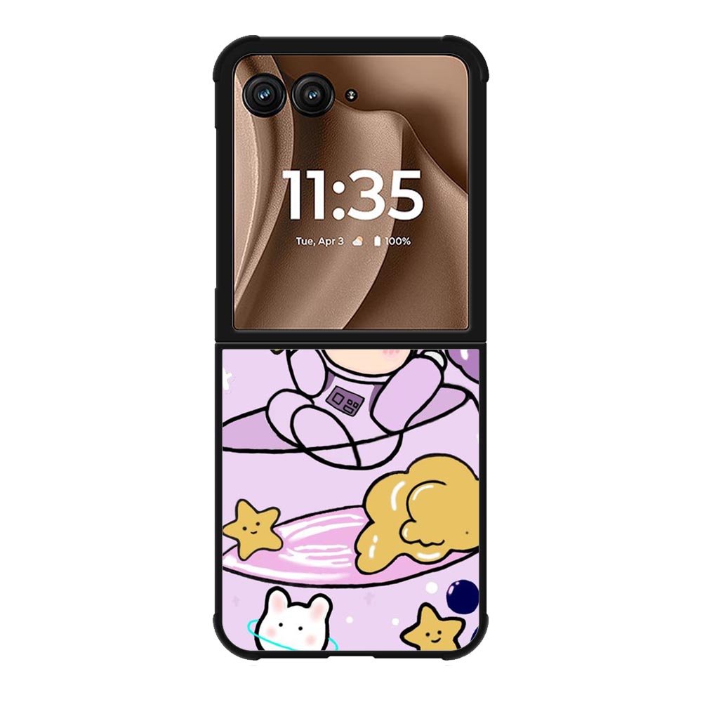 Cute Purple Bobba Motorola Moto RAZR Plus 2025 Case OV11205