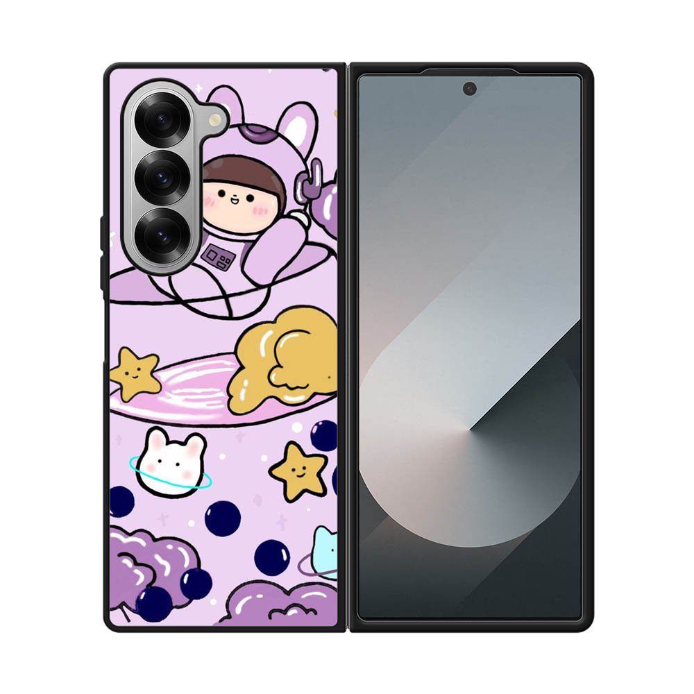Cute Purple Bobba Samsung Galaxy Z Fold 7 5G Case OV11205