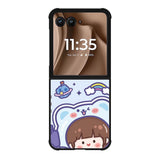 Cute Blue Space Ufo Motorola Moto RAZR Plus 2025 Case OV11201