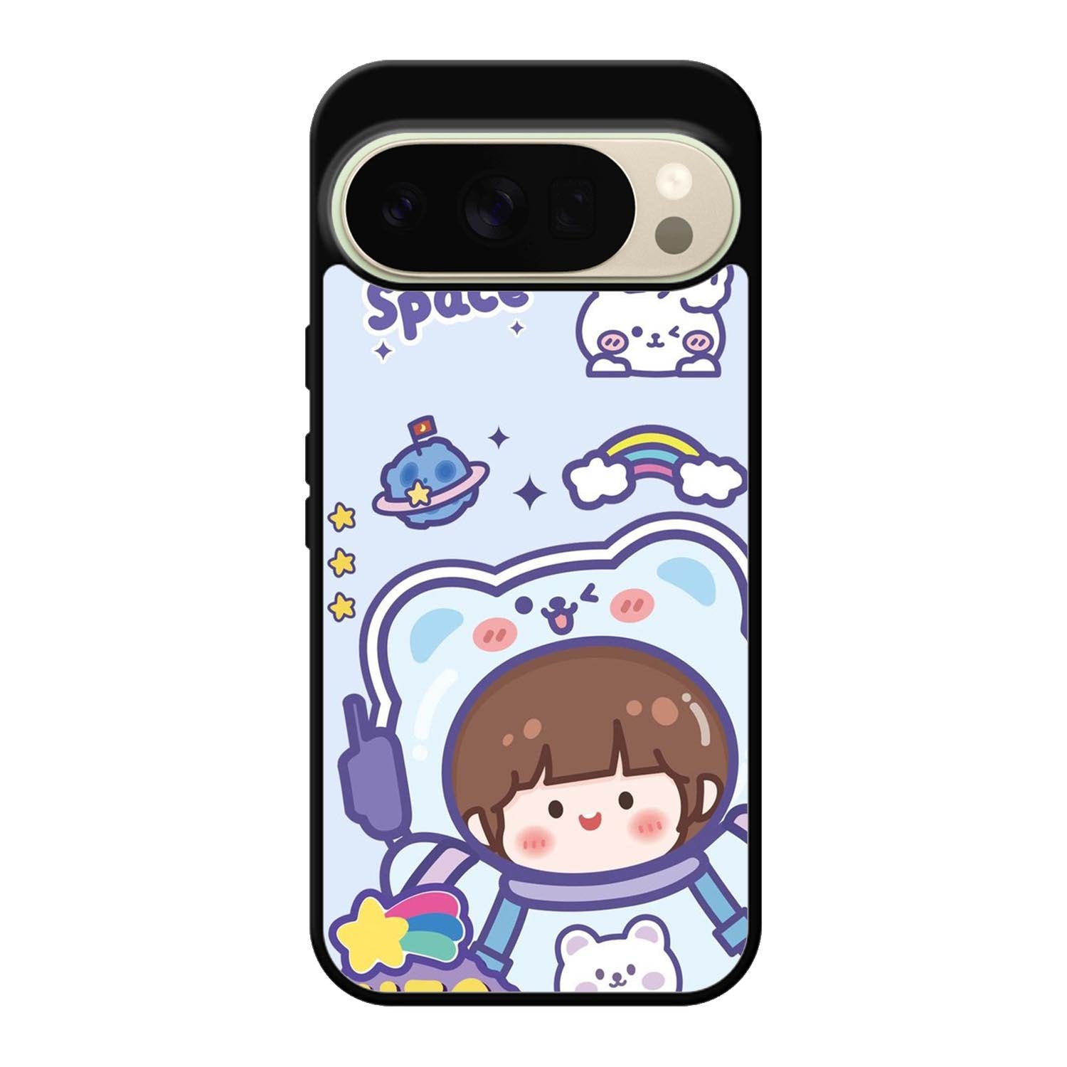 Cute Blue Space Ufo Google Pixel 10 Pro Case QC11201