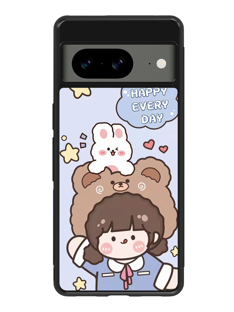 Cute and Happy Everyday Google Pixel 8 Case QC11197