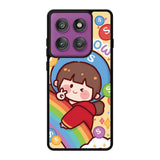 Cutei Rainbow Candy Motorola Moto Edge 60 Pro Case QC11217
