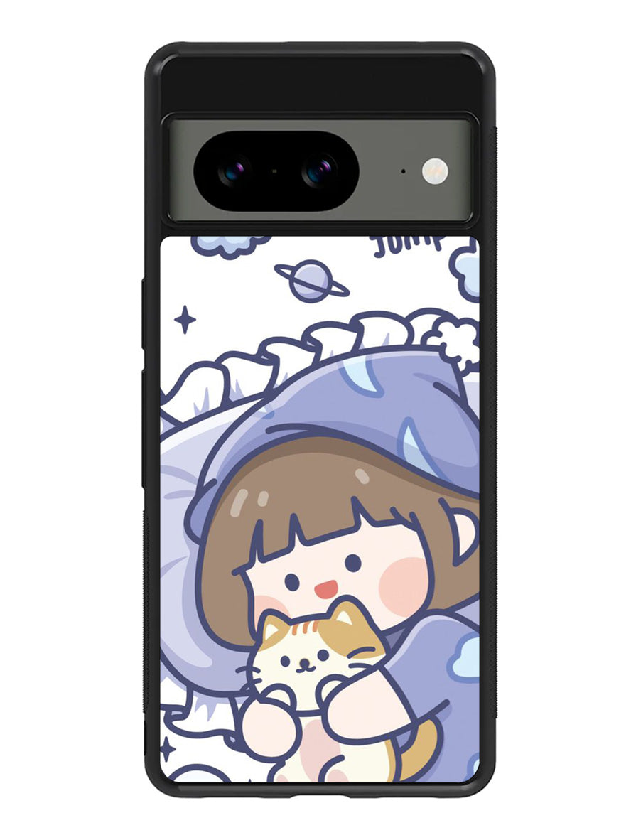 Cute Sleeping with the cat Google Pixel 8 Case QC11213