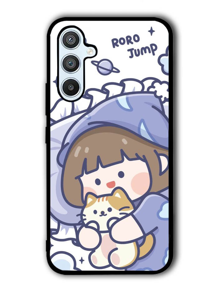 Cute Sleeping with the cat Samsung Galaxy A54 5G Case OV11213