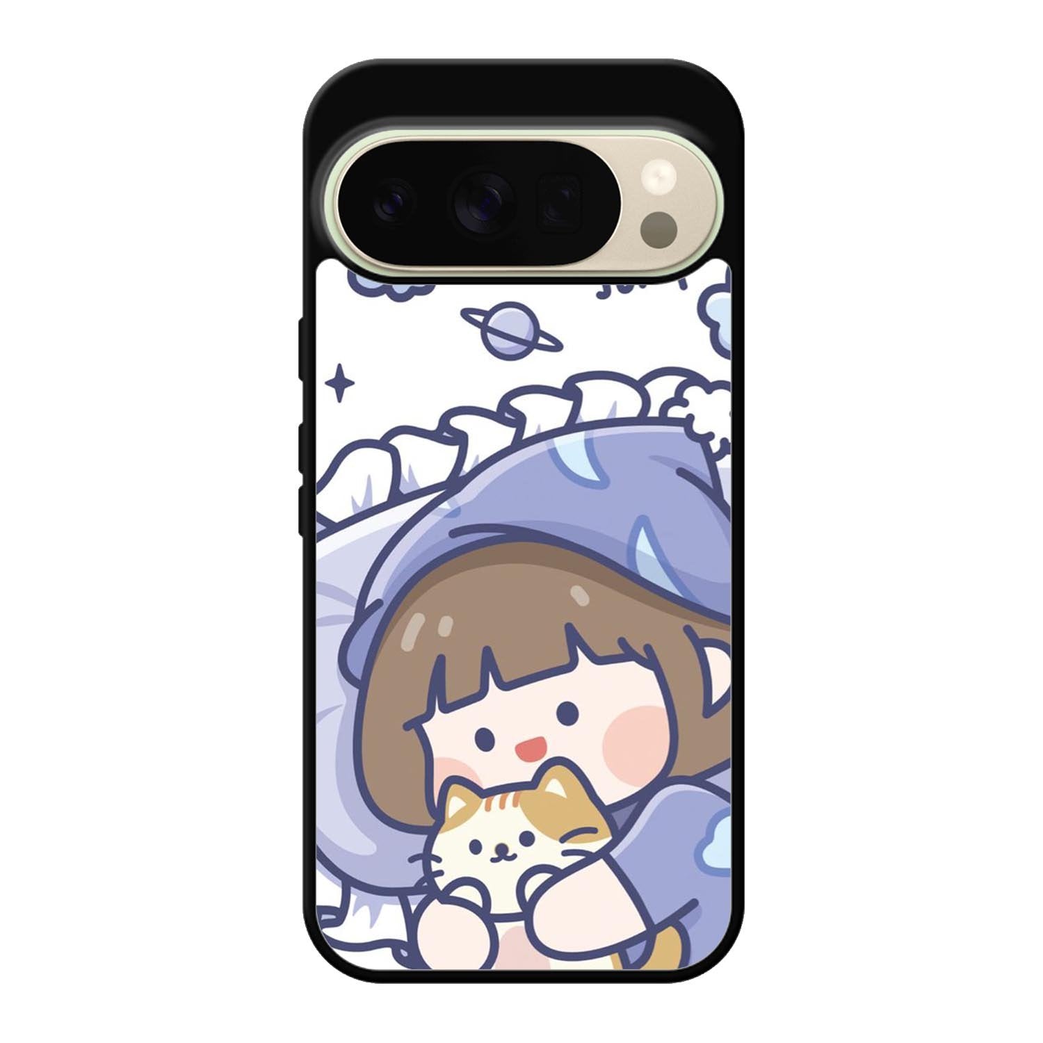 Cute Sleeping with the cat Google Pixel 10 Pro XL Case OV11213