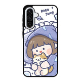 Cute Sleeping with the cat Samsung Galaxy A36 5G Case OV11213
