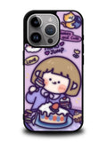 Cute Roro Jump Eat the Sweet Cake iPhone 14 Pro Max Case QC11210